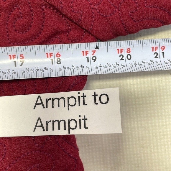 Genes Lecoanet Hemant Jacket France Quilted Burgundy Red Pockets Large - Picture 11 of 12